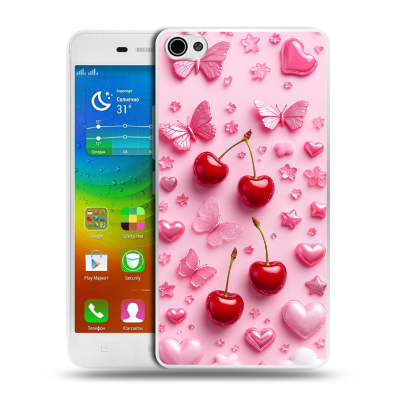 Силиконовый чехол на Lenovo S60 с принтом для девочек Силиконовый чехол на Lenovo S60 с принтом для девочек