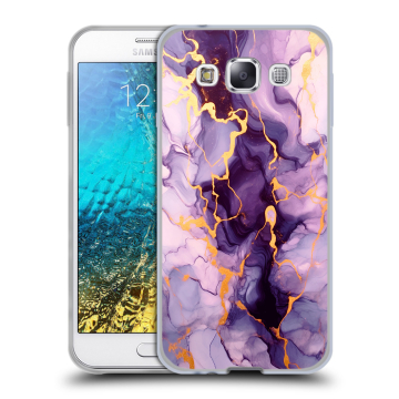 Силиконовый чехол на Samsung Galaxy E5 с принтом Мрамор Силиконовый чехол на Samsung Galaxy E5 с принтом Мрамор
