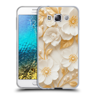 Силиконовый чехол на Samsung Galaxy E5 с принтом Цветы Силиконовый чехол на Samsung Galaxy E5 с принтом Цветы