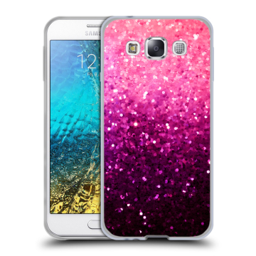 Силиконовый чехол на Samsung Galaxy E5 с принтом Блестки