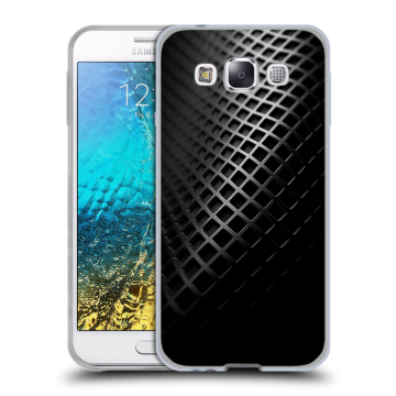 Силиконовый чехол на Samsung Galaxy E5 с принтом Текстура металла Силиконовый чехол на Samsung Galaxy E5 с принтом Текстура металла