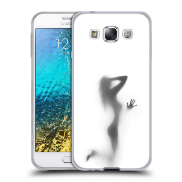 Силиконовый чехол на Samsung Galaxy E5 с принтом Силуэт