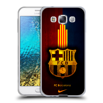 Силиконовый чехол на Samsung Galaxy E5 с принтом Барселона Barcelona