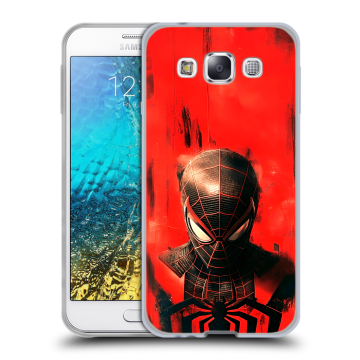 Силиконовый чехол на Samsung Galaxy E5 с принтом человек паук spiderman Силиконовый чехол на Samsung Galaxy E5 с принтом человек паук spiderman