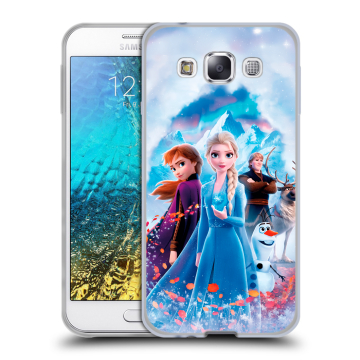 Силиконовый чехол на Samsung Galaxy E5 с принтом Холодное сердце Frozen Силиконовый чехол на Samsung Galaxy E5 с принтом Холодное сердце Frozen