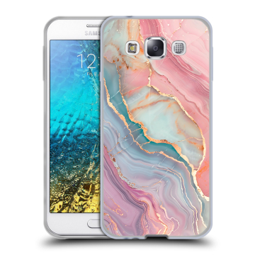 Силиконовый чехол на Samsung Galaxy E5 с принтом розовый мрамор Силиконовый чехол на Samsung Galaxy E5 с принтом розовый мрамор