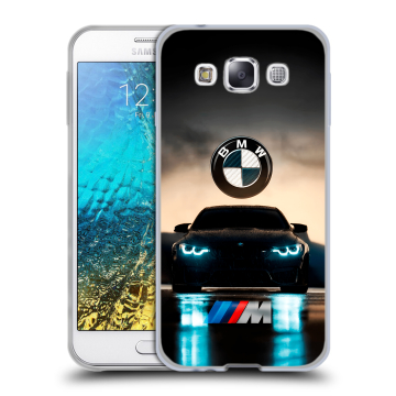 Силиконовый чехол на Samsung Galaxy E5 с принтом БМВ BMW