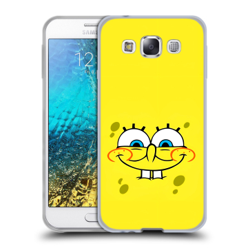 Силиконовый чехол на Samsung Galaxy E5 с принтом спанчбоб спанч боб