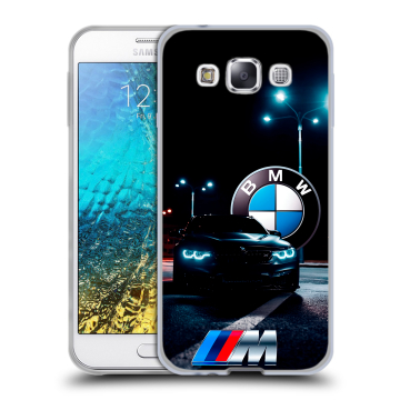Силиконовый чехол на Samsung Galaxy E5 с принтом БМВ BMW