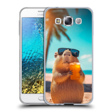 Силиконовый чехол на Samsung Galaxy E5 с принтом Капибара