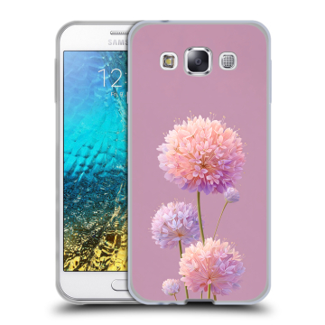 Силиконовый чехол на Samsung Galaxy E5 с принтом Цветы Силиконовый чехол на Samsung Galaxy E5 с принтом Цветы