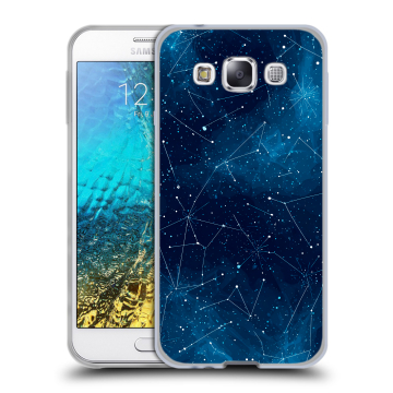 Силиконовый чехол на Samsung Galaxy E5 с принтом Космос звезды