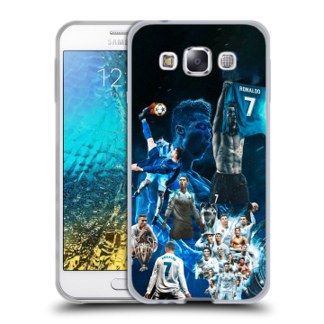 Силиконовый чехол на Samsung Galaxy E5 с принтом Реал Роналдо