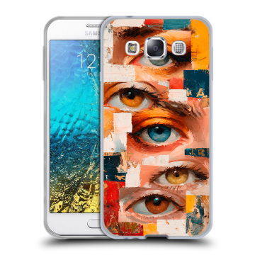 Силиконовый чехол на Samsung Galaxy E5 с принтом Модный принт