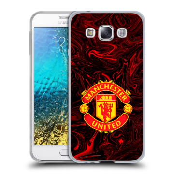 Силиконовый чехол на Samsung Galaxy E5 с принтом Manchester United Силиконовый чехол на Samsung Galaxy E5 с принтом Manchester United
