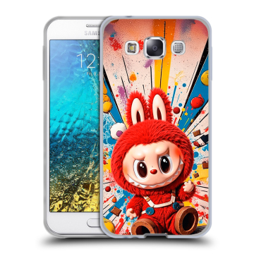 Силиконовый чехол на Samsung Galaxy E5 с принтом Labubu Лабубу Силиконовый чехол на Samsung Galaxy E5 с принтом Labubu Лабубу