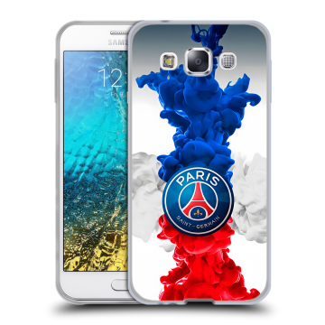 Силиконовый чехол на Samsung Galaxy E5 с принтом PSG ПСЖ Силиконовый чехол на Samsung Galaxy E5 с принтом PSG ПСЖ