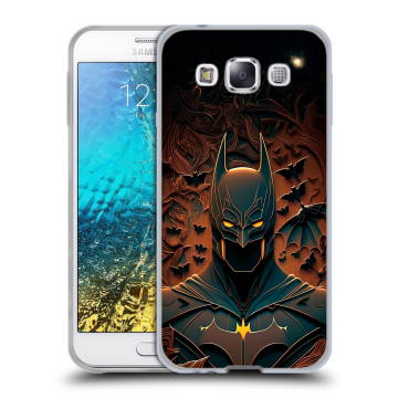 Силиконовый чехол на Samsung Galaxy E5 с принтом Batman Бэтмен Силиконовый чехол на Samsung Galaxy E5 с принтом Batman Бэтмен