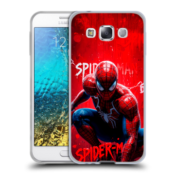 Силиконовый чехол на Samsung Galaxy E5 с принтом Spiderman Человек паук