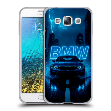 Силиконовый чехол на Samsung Galaxy E5 с принтом BMW БМВ Силиконовый чехол на Samsung Galaxy E5 с принтом BMW БМВ