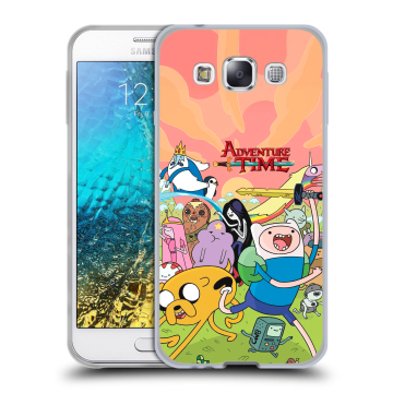 Силиконовый чехол на Samsung Galaxy E5 с принтом Adventure time Время приключений Силиконовый чехол на Samsung Galaxy E5 с принтом Adventure time Время приключений