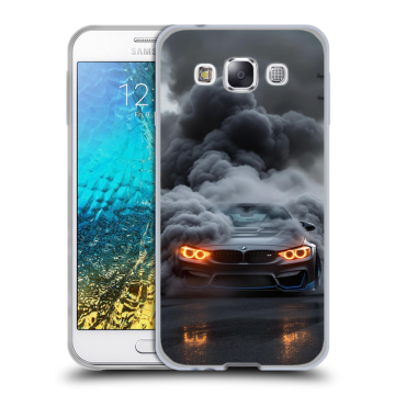 Силиконовый чехол на Samsung Galaxy E5 с принтом BMW БМВ