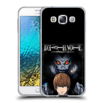 Силиконовый чехол на Samsung Galaxy E5 с принтом Death note Тетрадь смерти Силиконовый чехол на Samsung Galaxy E5 с принтом Death note Тетрадь смерти