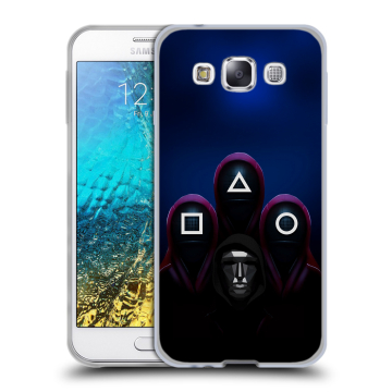 Силиконовый чехол на Samsung Galaxy E5 с принтом Игра Кальмара Силиконовый чехол на Samsung Galaxy E5 с принтом Игра Кальмара