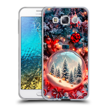 Силиконовый чехол на Samsung Galaxy E5 с принтом Новый год Силиконовый чехол на Samsung Galaxy E5 с принтом Новый год