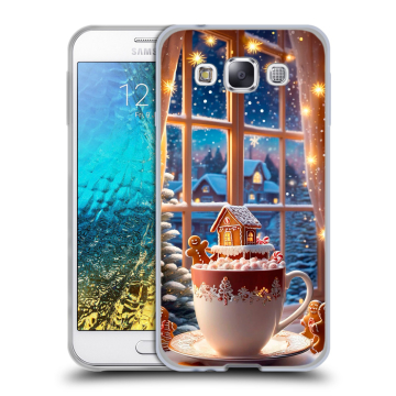 Силиконовый чехол на Samsung Galaxy E5 с принтом Новый год Силиконовый чехол на Samsung Galaxy E5 с принтом Новый год