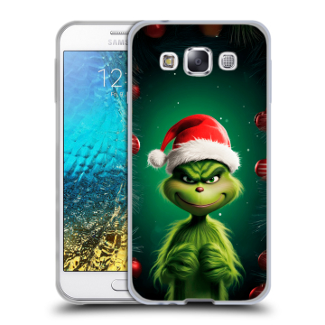 Силиконовый чехол на Samsung Galaxy E5 с принтом Гринч Новый год Рождество Силиконовый чехол на Samsung Galaxy E5 с принтом Гринч Новый год Рождество