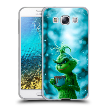 Силиконовый чехол на Samsung Galaxy E5 с принтом Новый год гринч Силиконовый чехол на Samsung Galaxy E5 с принтом Новый год гринч