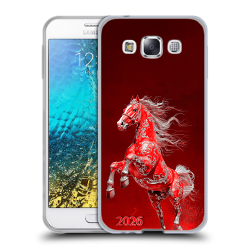 Силиконовый чехол на Samsung Galaxy E5 с принтом Новый год Силиконовый чехол на Samsung Galaxy E5 с принтом Новый год