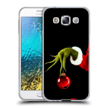 Силиконовый чехол на Samsung Galaxy E5 с принтом Новый год Гринч Силиконовый чехол на Samsung Galaxy E5 с принтом Новый год Гринч