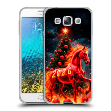 Силиконовый чехол на Samsung Galaxy E5 с принтом Новый год Силиконовый чехол на Samsung Galaxy E5 с принтом Новый год
