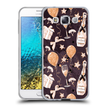 Силиконовый чехол на Samsung Galaxy E5 с принтом Новый год Силиконовый чехол на Samsung Galaxy E5 с принтом Новый год