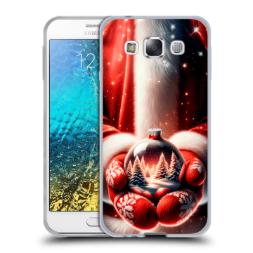 Силиконовый чехол на Samsung Galaxy E5 с принтом Новый год Силиконовый чехол на Samsung Galaxy E5 с принтом Новый год