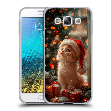 Силиконовый чехол на Samsung Galaxy E5 с принтом Новый год Силиконовый чехол на Samsung Galaxy E5 с принтом Новый год