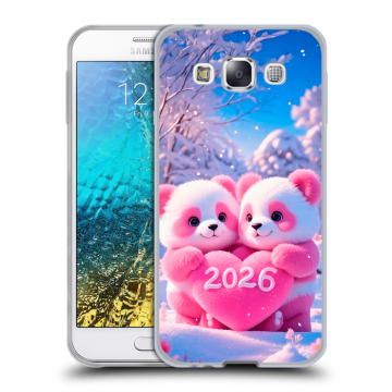 Силиконовый чехол на Samsung Galaxy E5 с принтом Новый год Силиконовый чехол на Samsung Galaxy E5 с принтом Новый год