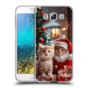 Силиконовый чехол на Samsung Galaxy E5 с принтом Новый год Силиконовый чехол на Samsung Galaxy E5 с принтом Новый год