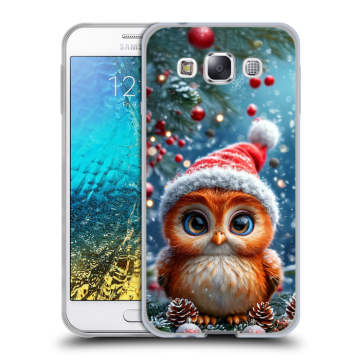 Силиконовый чехол на Samsung Galaxy E5 с принтом Новый год Силиконовый чехол на Samsung Galaxy E5 с принтом Новый год
