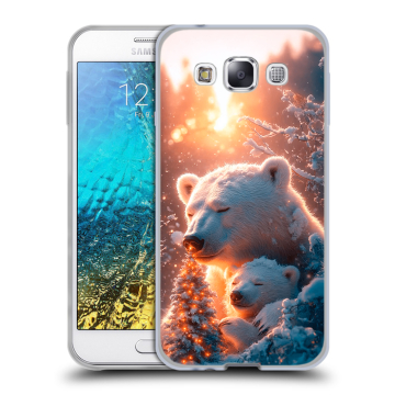 Силиконовый чехол на Samsung Galaxy E5 с принтом Новый год Силиконовый чехол на Samsung Galaxy E5 с принтом Новый год