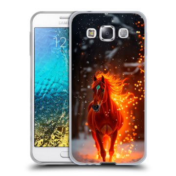 Силиконовый чехол на Samsung Galaxy E5 с принтом Новый год Силиконовый чехол на Samsung Galaxy E5 с принтом Новый год