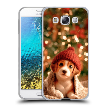 Силиконовый чехол на Samsung Galaxy E5 с принтом Новый год Силиконовый чехол на Samsung Galaxy E5 с принтом Новый год