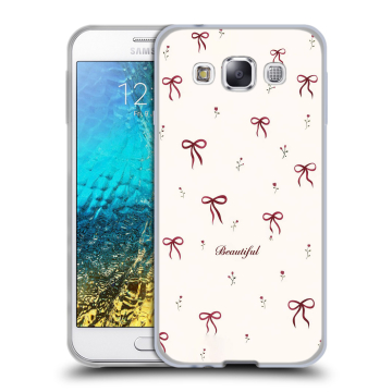 Силиконовый чехол на Samsung Galaxy E5 с принтом для девочек