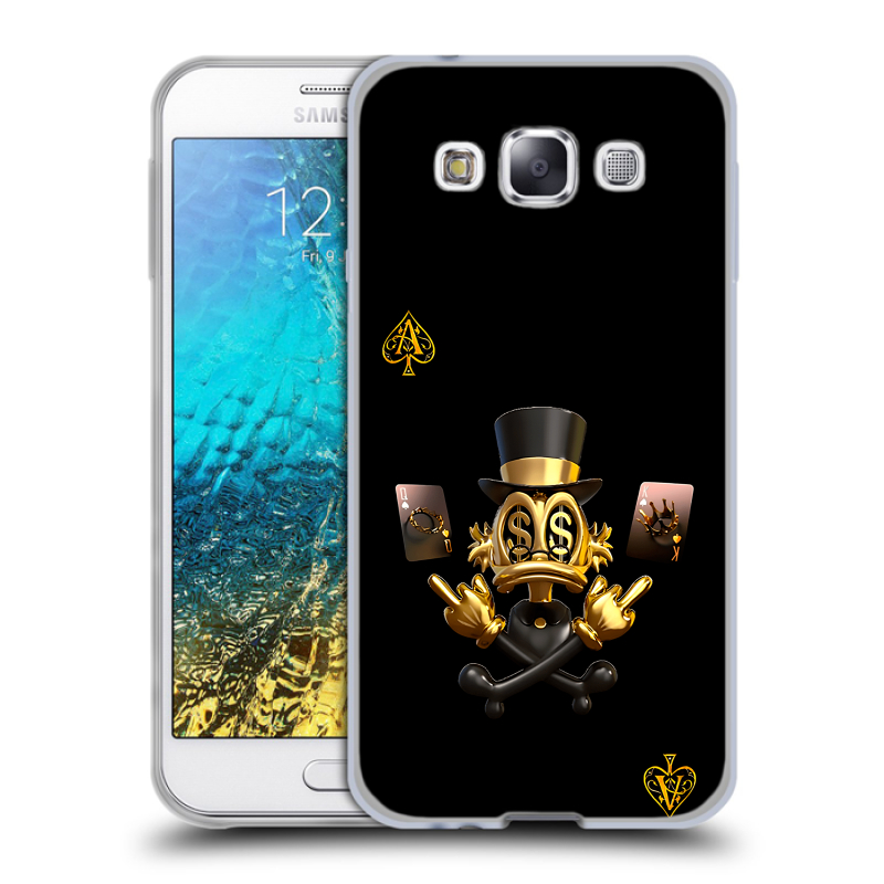 Силиконовый чехол на Samsung Galaxy E5 с принтом Золотой скрудж макдак Силиконовый чехол на Samsung Galaxy E5 с принтом Золотой скрудж макдак