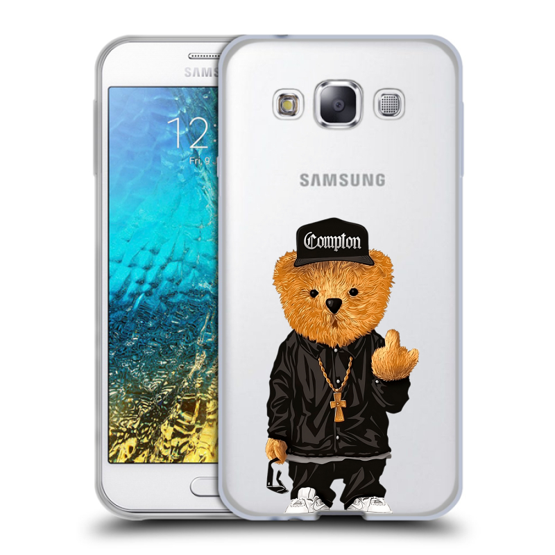 Силиконовый чехол на Samsung Galaxy E5 с принтом Плюшевый медведь Силиконовый чехол на Samsung Galaxy E5 с принтом Плюшевый медведь