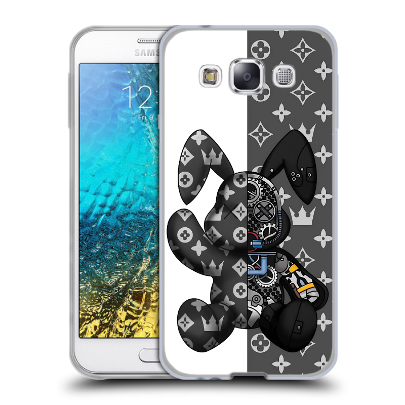 Силиконовый чехол на Samsung Galaxy E5 с принтом Луи робот Силиконовый чехол на Samsung Galaxy E5 с принтом Луи робот