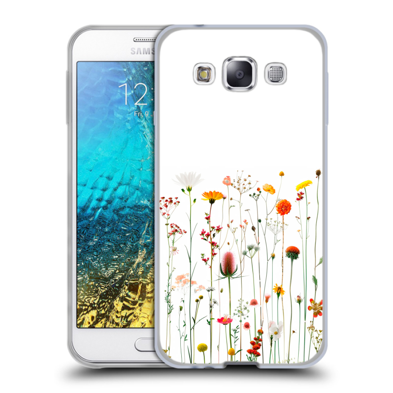 Пластиковый чехол на Samsung Galaxy E5 с принтом цветы Пластиковый чехол на Samsung Galaxy E5 с принтом цветы