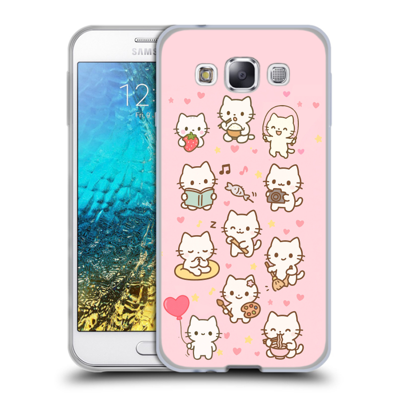 Пластиковый чехол на Samsung Galaxy E5 с принтом Hello Kitty Хелоу Кити Пластиковый чехол на Samsung Galaxy E5 с принтом Hello Kitty Хелоу Кити